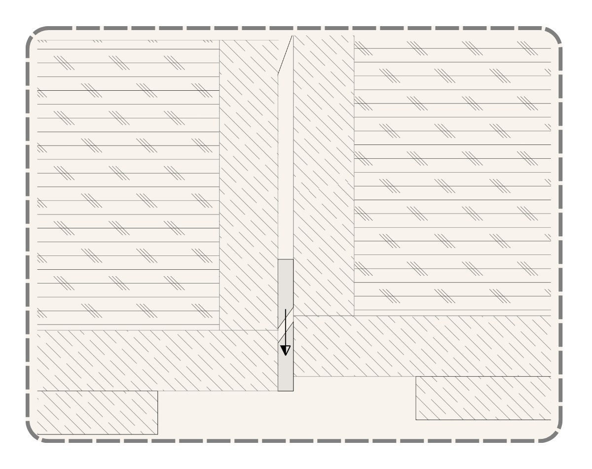 Insulated wall panel technical drawing