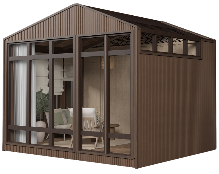 Dual Pitch luxury garden pod for a Dubai villa