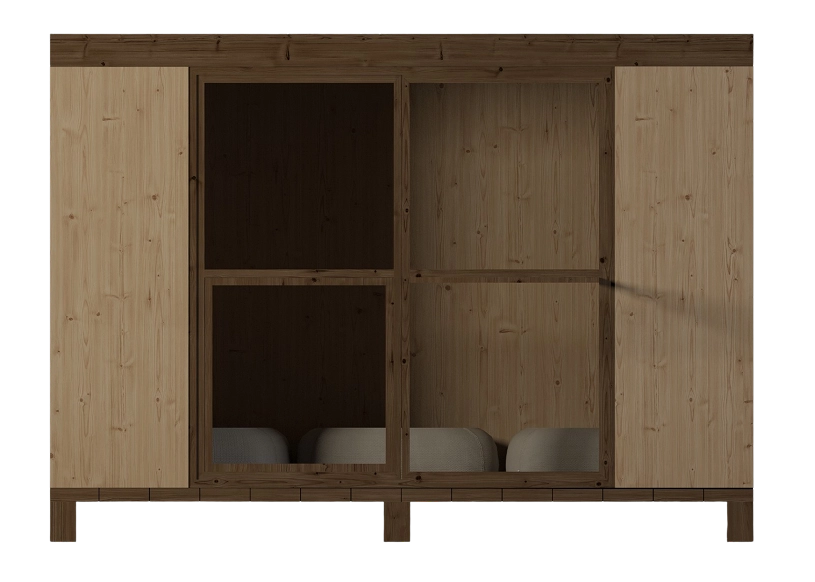 Climate-controlled flat roof pet pod